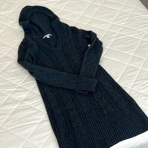Old Navy Hooded V-Neck Sweater Dress